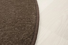 Vopi koberce Kusový koberec Eton hnedý ovál - 200x300 cm