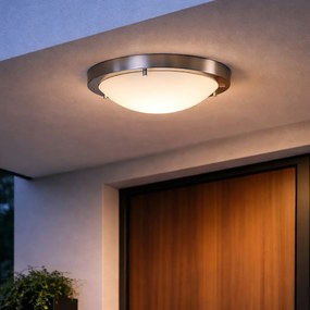 Moderné stropné svietidlo oceľ 31 cm IP44 - Yuma