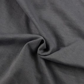 Jersey prestieradlo Tmavo sivé 60x120 cm