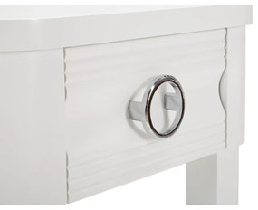 Biely nočný stolík z jedlového dreva Shine – Mauro Ferretti