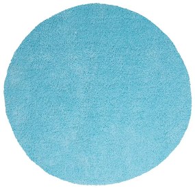Okrúhly koberec ⌀ 140 cm modrý DEMRE Beliani