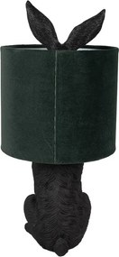 Table Lamp Rabbit ? 20x43 Cm Black Green Plastic - 20,00 cm