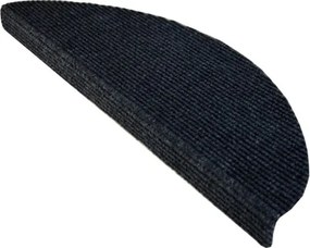 Vopi Nášľapy na schody Quick step antracit polkruh, samolepiaci - 24x65 polkruh (rozmer vrátane ohybu)