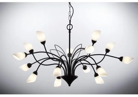 Jupiter 2057 - Luster na reťazi GLORIOSA 15xG9/14W/230V čierny