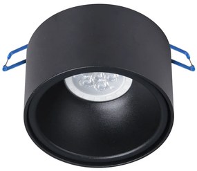 EUlight Podhľadové svietidlo Bali Round, 1x čierne kovové tienidlo, b