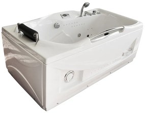 M-SPA - Kúpelňová vaňa ľavá s hydromasážou 174 x 88 x 70 cm