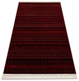 Koberec ORIENT 5132 so strapcami / orientálny, bordový / čierny