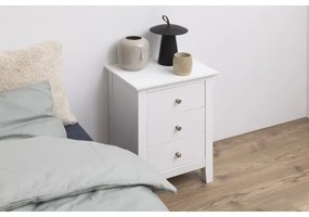 Nočný stolík LARA biela