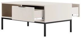 Konferenční stolek Austin 100 cm černý/bílý