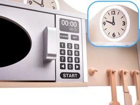 KIK LULILO Detská drevená kuchynka MDF KUKETO s príslušenstvom - kuchynská linka pre deti