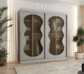 Šatníková skriňa 200 cm Boomer 3 (kašmír). Akcia -20%. Vlastná spoľahlivá doprava až k Vám domov. 1126277