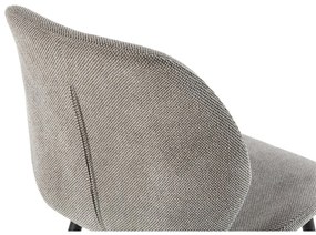 Svetlosivé čalúnené jedálenské stoličky v súprave 4 ks Ansu – Marckeric