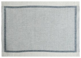 Ľanové prestieranie Laina 46x32, ľan-tmavo sivej