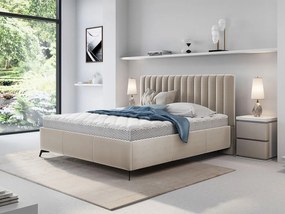 Manželská posteľ s kontajnerom na posteľnú bielizeň Lizubo, Dostupné poťahy: Fresh 01, Rozmer postele: 160x200