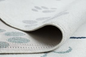 Detský koberec YOYO GD59 biely / sivý - mačička