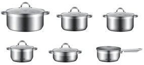 MEGAKOMBO Elektrický krájač BestBerg BBS-400 + 11dielna sada nerezových hrncov BestBerg BBSC-11 + Elektrický mlynček na mäso BestBerg BBM-2500