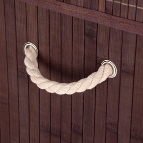 Kôš na bielizeň 100 l bambusový hnedý