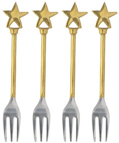 Bloomingville Dezertné vidličky Stars Georgette – set 4 ks