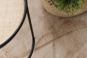 Protišmykový koberec POSH Shaggy camel, béžový plyš