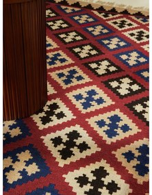 Červený obojstranný ručne tkaný vlnený koberec 200x290 cm Kamal Rami – Nouristan