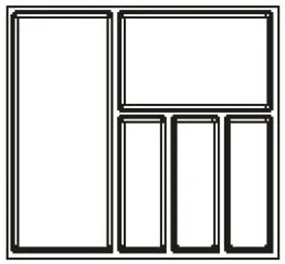 Agoform Príborník Sky 500/60 522 x 474 mm antracit