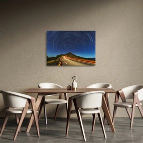 Sklenený obraz rotujúcich hviezd (70x50 cm)