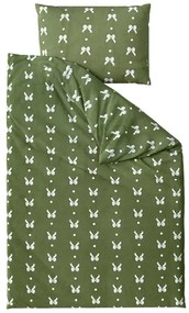 Mikroflanelové obliečky WHITE BOW zelené Rozmer obliečky: 70 x 90 cm | 140 x 200 cm