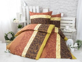 XPOSE® Bavlnené obliečky na dve postele EVA - hnedé