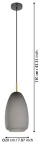 Eglo 900506 - Luster na lanku ALOBRASE 1xE27/40W/230V