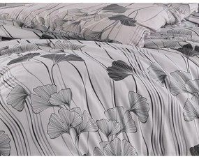 BedTex Bavlnené obliečky Ginko biela, 140 x 200 cm, 70 x 90 cm