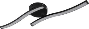 Globo 67178S - LED Prisadený luster TYLER LED/12W/230V čierna