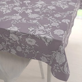 Biante Dekoračný obdĺžnikový obrus PM-045 Zámocké kvety na pastelovo fialovom 80x120 cm