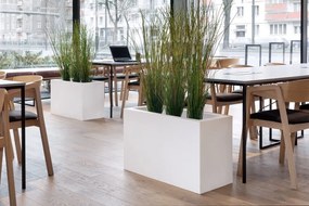 Dizajnový kvetináč MONUMO LUNGO MAXI White