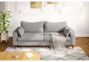 Svetlosivá menčestrová pohovka 220 cm Beata – Ropez