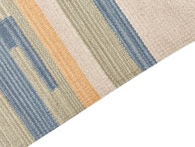 Bavlnený kelímový koberec 140 x 200 cm viacfarebný APARAN Beliani