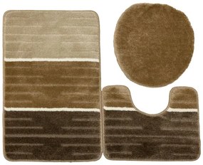 Sada kúpeľňových koberčekov COMO krémová / sivá