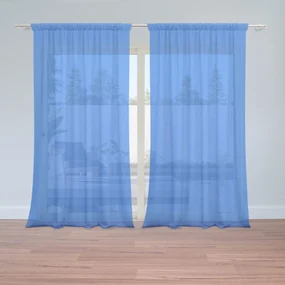 Sablio Záclony Královská modrá: 2ks 150x250cm