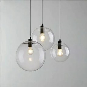 Toolight - Závesné svietidlo Lassi 20+25+30 cm APP309-3C, čierna, OSW-00341