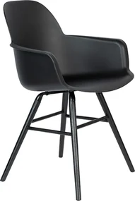 Zuiver Albert Kuip Armchair plastová stolička - Čierna
