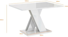 Konferenčný stolík Barax Mini (lesk biely). Vlastná spoľahlivá doprava až k Vám domov. 1055161