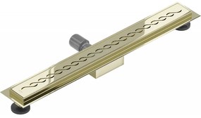 Mexen Flat M18 nerezový sprchový žľab  60 cm, zlatá, 1523060-15
