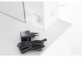 Toaletný stolík s LED osvetlením HOLLYWOOD 140x94 cm biela