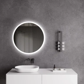 Cerano Lavoro, LED kúpeľňové zrkadlo Lavoro Ø80 cm, CER-CER-476699