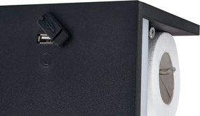 BERGE LED držiak na toaletný papier s USB 5W - neutrálna biela