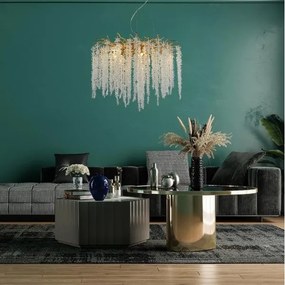 Krištáľový luster na lanku 9xG9/40W/230V zlatá