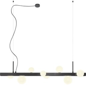 Redo 01-2377 - Luster na lanku GOJI 8xG9/28W/230V čierna