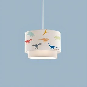 Detský luster CANDY 1xE27/40W/230V biela/pestrofarebná