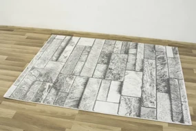 Koberec Felix 9250A lesklý sivý/krémový
