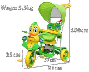 Odrážadlo kačka 3v1 RAMIZ A11-2- zelené