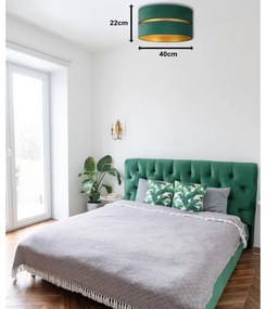 Duolla - Stropné svietidlo DUO 1xE27/40W/230V pr. 40 cm zelená/zlatá